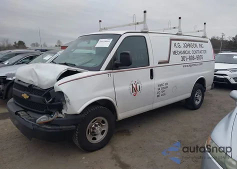 2016 Chevrolet Express 2500 Work Van из США, поврежденный, VIN 1GCWGAFF3G1277088